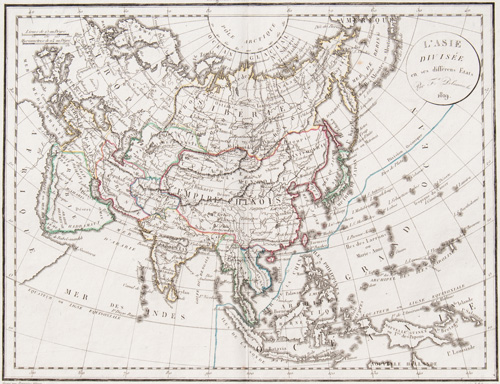 l'Asie Divisée en ses differens Etats 1819